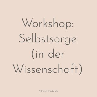 Ich freue mich sehr, auch in diesem Jahr wieder bei der Spring School der @hfgg_hochschule dabei zu sein! Wieder einmal haben die Organisator*innen unter der Idee des Methodenfestivals ein tolles Programm zusammengestellt. Auch in diesem Jahr biete ich einen Workshop zu Selbstsorge (in der Wissenschaft) an, in dem wir praktische Ansätze sozialwissenschaftlich reflektieren.
#selfcare ist aktuell ein Catch-All-Begriff für alles und nichts. Wie es möglich, in einer individualistischen Gesellschaft auf eine Weise für sich zu sorgen, die nicht weiter individualisiert, sondern Solidarität und gesellschaftliche Verantwortung betont, ohne dabei zum nächsten Optimierungsprojekt zu werden? Anhand der antiken Idee von Selbstsorge als innere und soziale Praxis werden wir versuchen, uns einen Referenzpunkt zur Orientierung zu erarbeiten. Ausgehend von den jeweils individuellen Situationen der Teilnehmenden bietet der Workshop einen Raum, um exemplarisch verschiedene Ansätze praktisch zu erkunden und vor diesem Hintergrund kritisch zu reflektieren.
👉 Wenige Plätze sind noch frei, die Anmeldung steht allen offen und ist kostenfrei. Den Link findet Ihr in meiner Bio.
#selbstoptimierung #selbstsorge #spingschool #gesellschaftsgestaltung #methoden #festival #innerehaltung #praxis #reflexion #wissenschaftneudenken